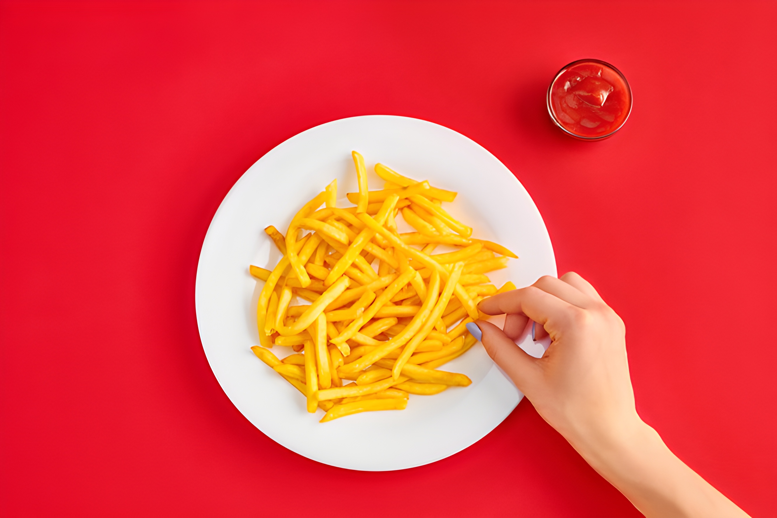 Продукты, которых следует избегать при лечении рака: картофель фри и кетчуп